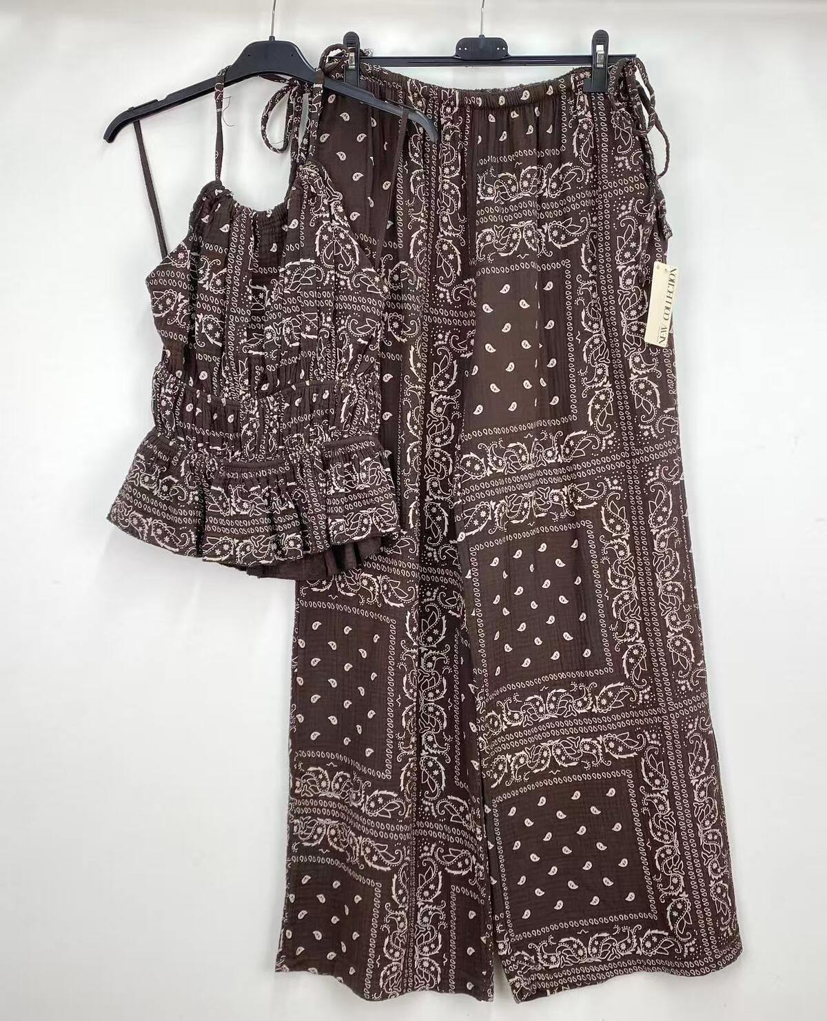 ENSEMBLE BANDANA MARRON